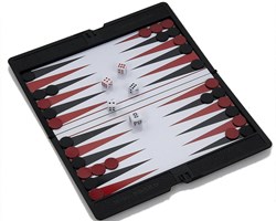 HOT Sports + Toys Backgammon gioco da viaggio custodia magnetica 17x10cm formato viaggio