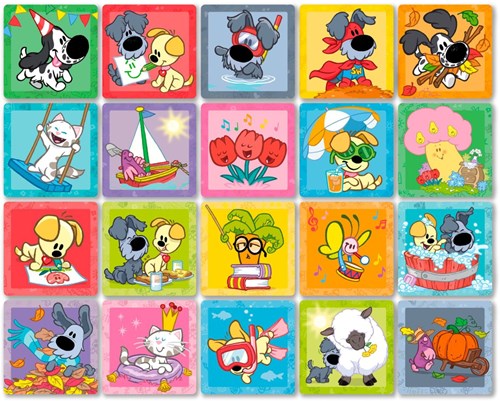Bambolino Toys gioco memory Woezel & Pip - gioco educativo di memoria per bambini-2