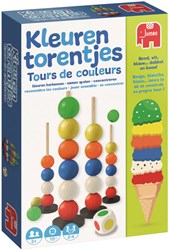 Jumbo Kleurentorentjes gioco per bambini imparare i colori perline di legno