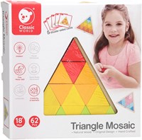 Classic World puzzle mosaico in legno giocattolo educativo 67 pezzi