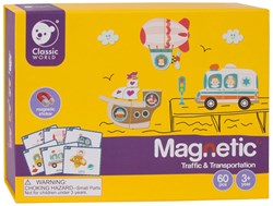 Classic World Scatola puzzle magnetica traffico - giocattolo educativo