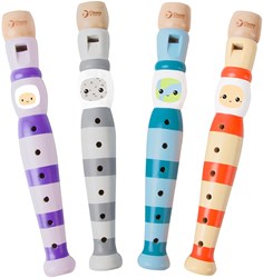 Classic World flauto giocattolo in legno per bambini - colorato legno FSC