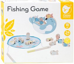 Classic World gioco di pesca in legno foca - giocattolo educativo 24 pezzi