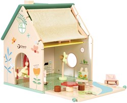 Classic World casa delle bambole in legno - casa con giardino e accessori