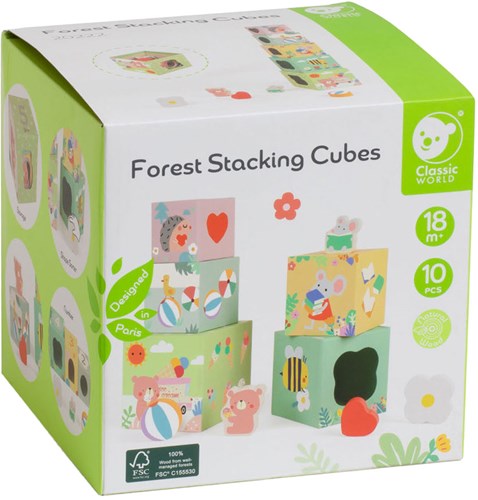 Classic World blocchi impilabili animali della foresta gioco educativo 10 pezzi