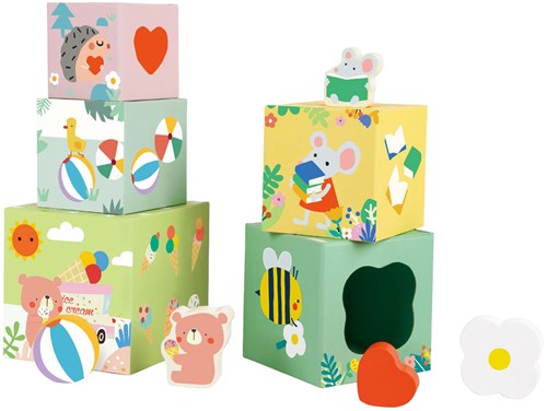 Classic World blocchi impilabili animali della foresta gioco educativo 10 pezzi-2