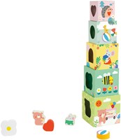 Classic World blocchi impilabili animali della foresta gioco educativo 10 pezzi-3