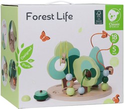 Classic World labirinto di perline in legno foresta - giocattolo educativo