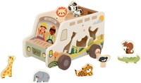 Classic World auto safari in legno con forme - giocattolo educativo