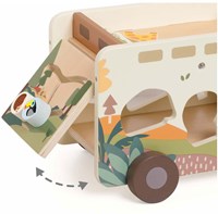 Classic World auto safari in legno con forme - giocattolo educativo-3