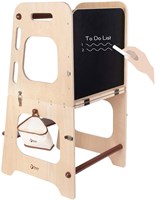 Classic World torre di apprendimento e tavolo in legno - regolabile - giocattolo educativo 90cm