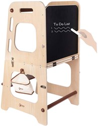 Classic World torre di apprendimento e tavolo in legno - regolabile - giocattolo educativo 90cm