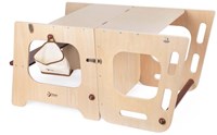 Classic World torre di apprendimento e tavolo in legno - regolabile - giocattolo educativo 90cm-2