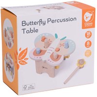 Classic World giocattolo in legno panca martellante farfalla per bambini piccoli