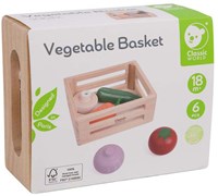 Classic World cassetta di verdure in legno giocattolo per bambini