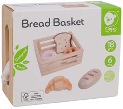 Classic World cassetta in legno con pane e dolcetti giocattolo