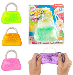 Toi-Toys borsetta squishy giocattolo antistress glitter 8 cm