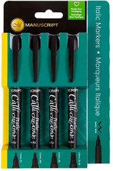 Creativ Company set pennarelli calligrafia neri per bambini e hobby