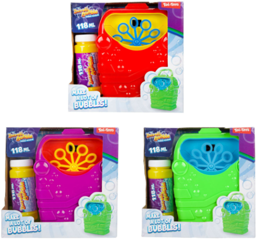 Toi-Toys macchina bolle di sapone multicolore 118 ml giocattolo