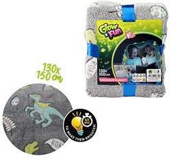 Coperta che si illumina al buio dino 35562A