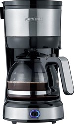 Severin macchina da caffè compatta 4 tazze nero acciaio caffè filtro
