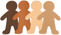Colorations - Sagome di persone grandi kit creativo cartone 24 pezzi multiculturale