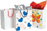 Colorations borsa regalo creativa bianca - decora la tua borsa 24 pezzi