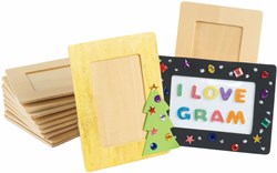 Colorations - Set di cornici in legno da decorare per bambini, 12 pezzi