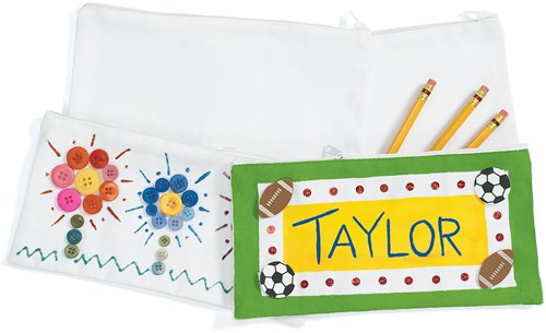 Colorations set astucci in tela da decorare - Personalizza la tua pochette, 12 pezzi