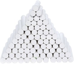 Colorations gesso bianco senza polvere 100 pezzi - gesso per lavagna