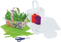 Colorations cestini di carta pieghevoli kit creativo - 20 pezzi cartone bianco