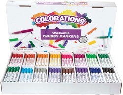 Colorations pennarelli spessi lavabili set - 256 pezzi, 16 colori