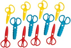 Colorations forbici per pasta modellabile per bambini - set 12 pezzi creativi