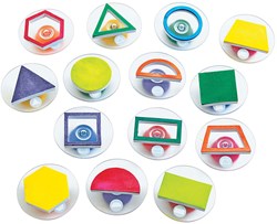 Colorations set timbri giocattolo geometrico 14 pezzi educativo
