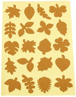 Colorations adesivi botanici per lavoretti marroni 400 pezzi carta creativa-3