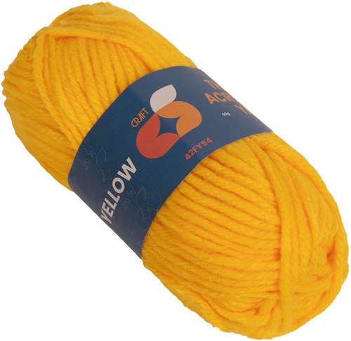 Colorations - Acrylgaren 4 mm - 50gr - Geel