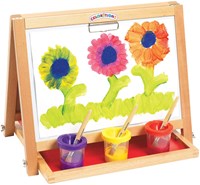 Colorations cavalletto da tavolo 4-in-1 con lavagna e whiteboard