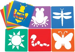 Colorations set stencil da giardino - sagome riutilizzabili in plastica 12 pezzi