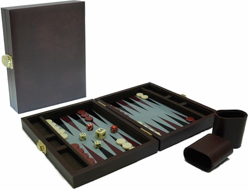 HOT Games Backgammonkoffer magnetico marrone 23x17