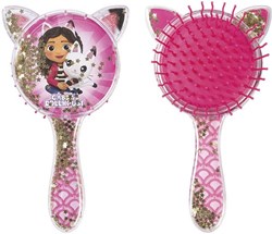 Totum spazzola per capelli Gabby's Dollhouse con orecchie da gatto e glitter