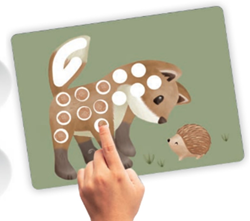 Little Dutch pittura a dita Forest Friends - set creativo per bambini