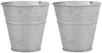 Esschert Design vaso in zinco 14 cm - decorazione da giardino argento-3