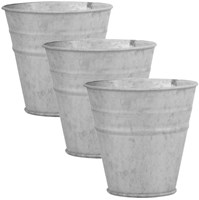 Esschert Design vaso in zinco 14 cm - decorazione da giardino argento-2