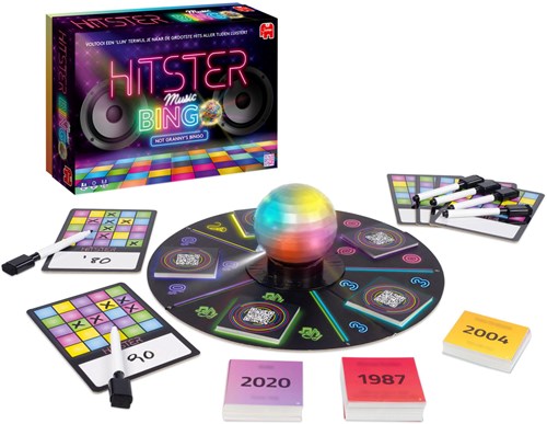 Jumbo Hitster Bingo gioco di società quiz musicale adulti-3