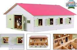 Kids GLOBE stalla giocattolo rosa con 7 box scala 1:24