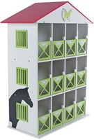 Kids GLOBE scatola porta giocattoli cavalli con 12 scomparti legno-3