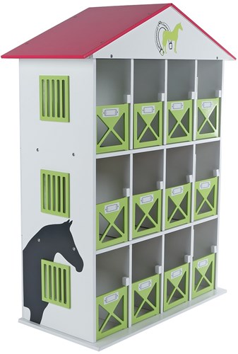 Kids GLOBE scatola porta giocattoli cavalli con 12 scomparti legno-3
