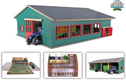Kids GLOBE stalla giocattolo in legno con prato scala 1:32