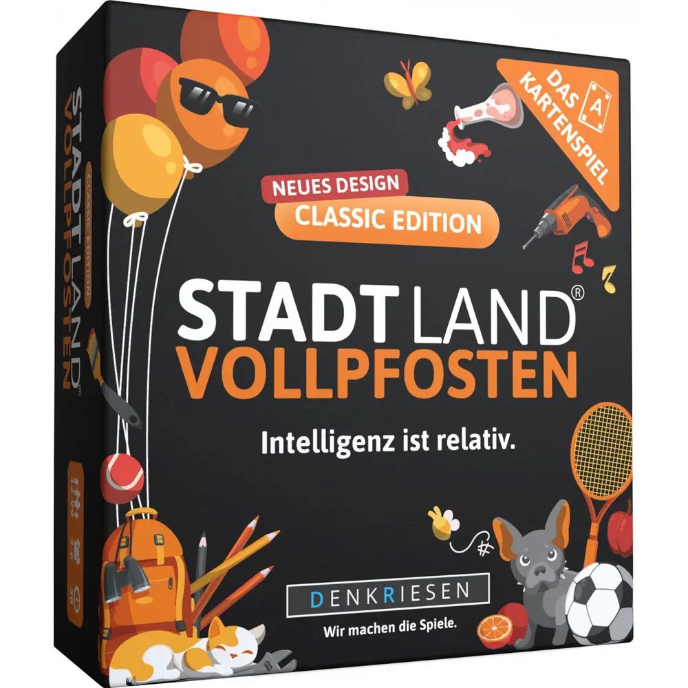 Gioco di carte Vedes STADT LAND VOLLPFOSTEN Classic Edition divertente