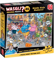 Jumbo puzzle Wasgij Original 46 - Middle Aisle Madness! 1000 pezzi cartone animato